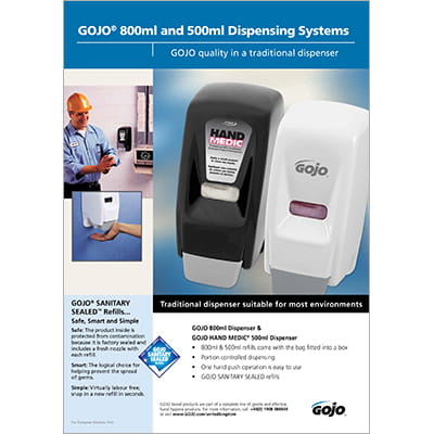 GOJO® 800ml and 500ml Dispensing Systems