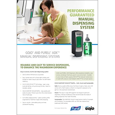 GOJO® and PURELL® ADX™ Manual Dispensing Systems