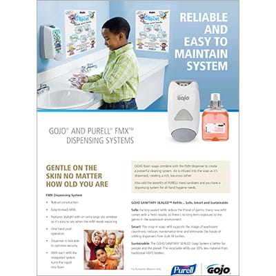 GOJO® and PURELL® FMX™ Dispensing Systems for Education