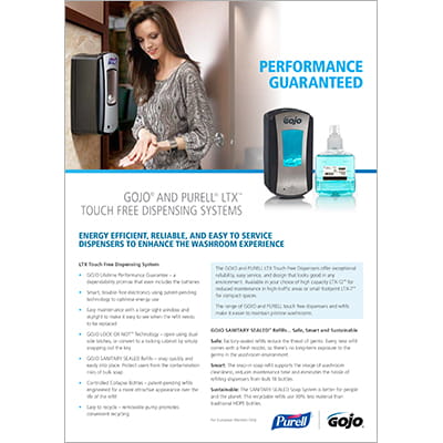 GOJO® and PURELL® LTX™ Touch-Free Dispensing Systems