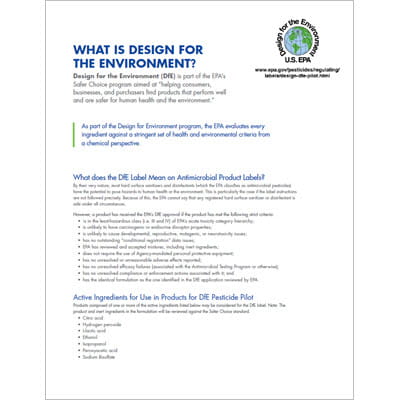 What is Design for Environment (DfE)