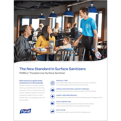 PURELL&trade; Foodservice Surface Sanitizer | Brochure