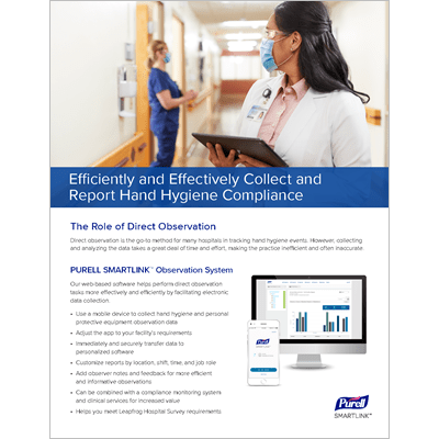Collect and Report Hand Hygiene Compliance Literature Download