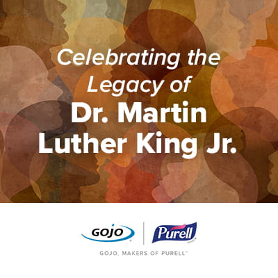 Graphic about celebrating the legacy of Martin Luther King Jr. 