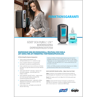 GOJO® och PURELL® LTX™ Beröringsfria dispenseringssystem