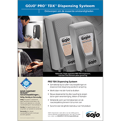 GOJO® PRO™ TDX™ Dispensing Systeem