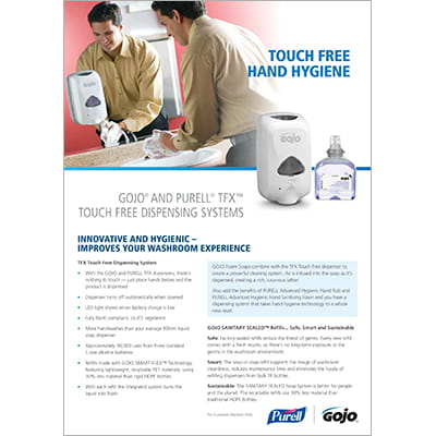 GOJO® and PURELL® TFX™ Touch Free Dispensing Systems