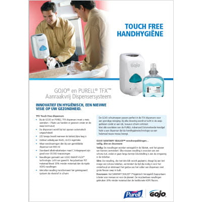 GOJO® en PURELL® TFX™ Touch Free Dispensers